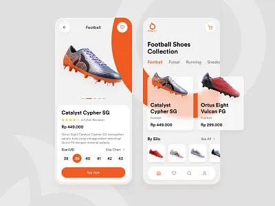 Football Shoes App adidas adidas app app ecommerceapp football football app football shoes football shoes app footwear footwear app mobile app nike nike app shoes shoes app soccer soccer app soccer shoes ui ux
