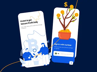 Cryptocurrency Mobile UI bitcoin branding crypto cryptocurrency cryptomobileapp design graphic design illustration mobileappdesign mobileui productdesign typography ui uiux uiuxdesign uiuxdesigner