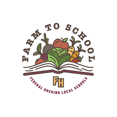 Farm to School Logo farm school vegetables veggies