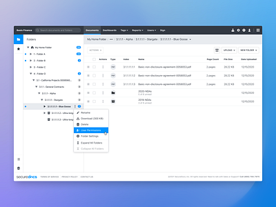 File Browser dropdown filebrowser files folder icons menu navigation react sidebar table ui