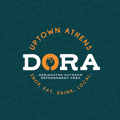 Uptown Athens Ohio DORA Logo athens beer dora drinking ohio university wine