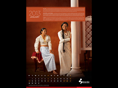 Brandix Calendar art direction branding creative direction graphic design