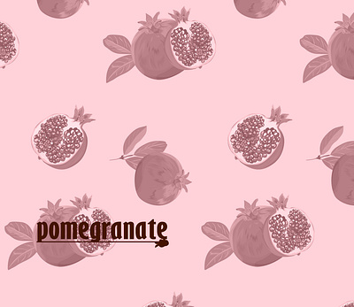 Pomegranate pattern color design font food fresh fruits health illustration logo nature pattern pomegranate vector web