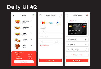 Credit Card Checkout dailyui ui ux webdesign