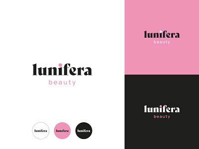 Lunifera brand design brand identity branding cosmetics design female design logo logotype package design packaging packaging design product design skincare brand skincare logo vector