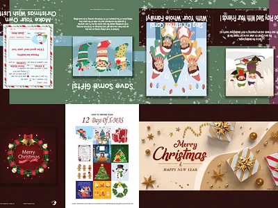 Christmas Zine Mock Up Concept [Front Pages] book graphic design illustration typography vector zine