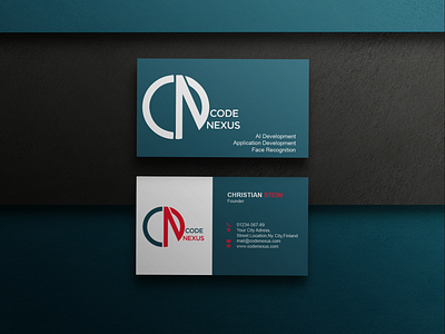 Code Nexus Business Card branding busines business card creative design graphic design illustration logo vector