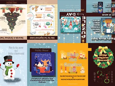 Christmas Zine [Back Pages] book design graphic design illustration typography vector