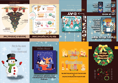 Christmas Zine [Back Pages] book design graphic design illustration typography vector