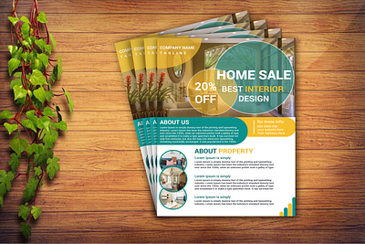 Real estate flyer design 3d a4 print ready template flyer animation banner branding brochure business flyer company contraction corporate creative design event graphic design logo post card professional profile ui