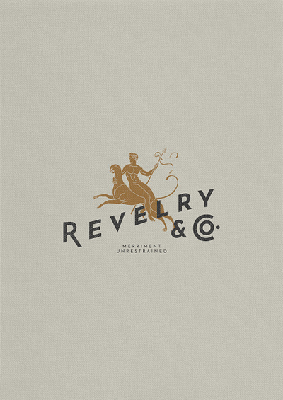 Revelry & Co. - Alcohol Branding branding design graphic design illustrated logo illustration illustrator logo pen ink pen and ink vector