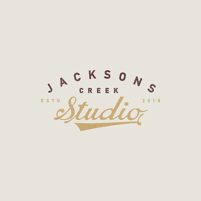 Jackson Creek Studio - Logo Design branding custom type design graphic design illustrated logo illustration illustrator logo typography vector