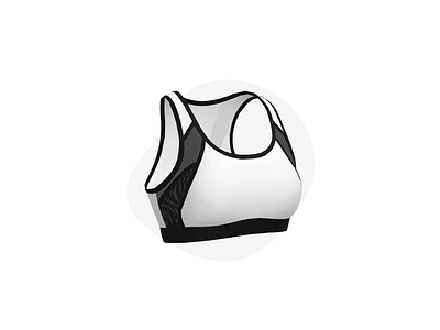 Stylish 3D Virtual Sample of a Sports bra 3d branding design fashion