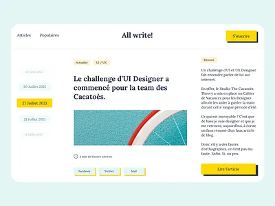 UI Design of Blog Post article blog blog post design mobile serif ui ui blog post ui design ui ux ux ux design web design