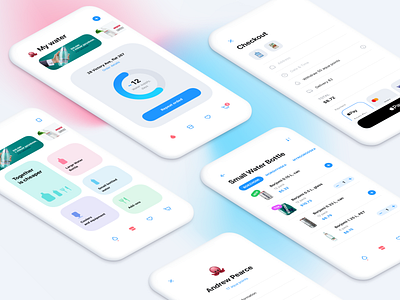 My Water Shop v. 2.0 android app apple delivery design ios ui ux water