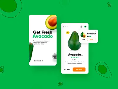 E-commerce App app app concept app design avacado app e commerce app modern app motion app design motion graphics new design new modern app shopping