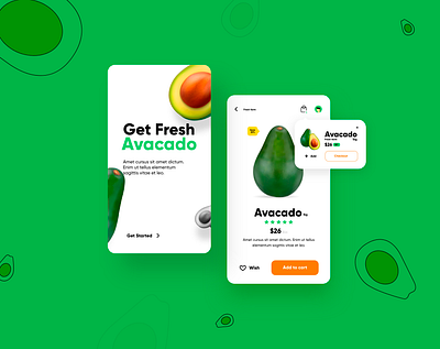 E-commerce App app app concept app design avacado app e commerce app modern app motion app design motion graphics new design new modern app shopping