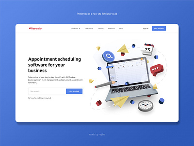ReDesign website for Reserve.cz 3d branding design graphic design illustration ui ux vector web web design