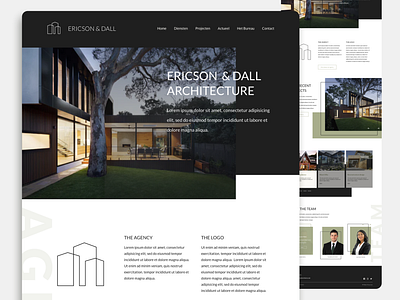 Architectural website UX/UI Design architecture clean design design home page landingpage real estate ui ux web design website