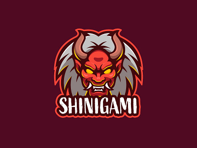Shinigami cartoon character design devil esport logo illustration logo logo gaming mascot satan shinigami vector