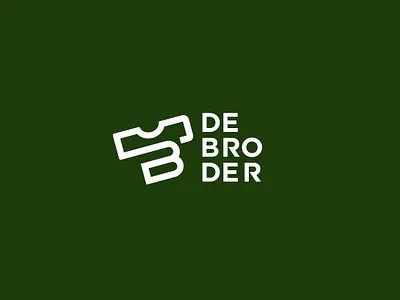 DE BRODER APPAREL clean minimalist monogram simple t shirt