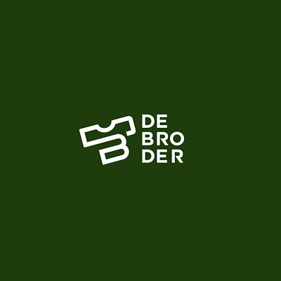 DE BRODER APPAREL clean minimalist monogram simple t shirt