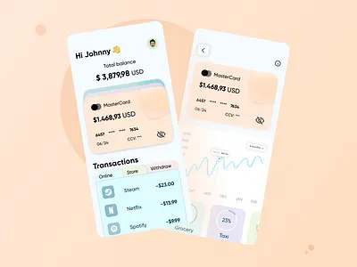 Credit card management app app bank card credit card mobile mobile app ui ux