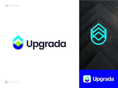 Career Logo - Job Profession Skill Logo - U for Upgrade branding career creative design ecommerce learning platform logo logodesign logomark logotype modern logo profession skill logo symbol u logo unique vector