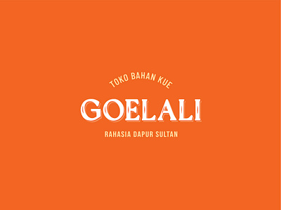 Goelali cake ingredients shop branding design graphic design illustration logo typography vector