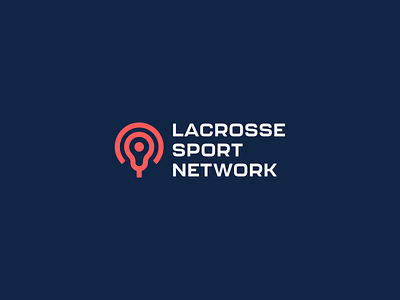 Lacrosse Sports Network - Logo Design bold brand identity branding broadcasting tv business digital geometric internet lacrosse logo design logomark media modern network news platform simple sports symbol technology