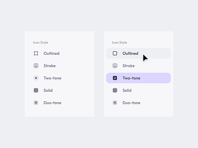 Filter Icon Styles active app design filter hover icon icon library icons interections menu style icons web design