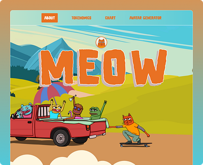 MEOW - Meme Coin meme meme design meme website