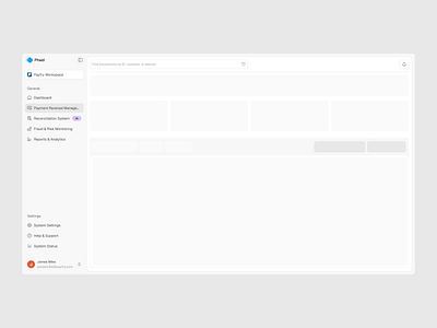 Phaid - Skeleton UI charge back finance loading payment reconciliation refund reversal skeleton