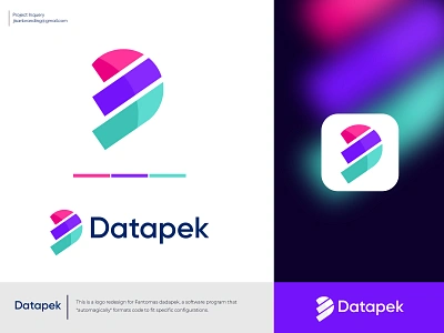 Datapek abstract logo app icon brand development brand identity branding creative logo d logo ecommerce icon design internet letter logo logo agncy logos logotypo mark symbol tech logo