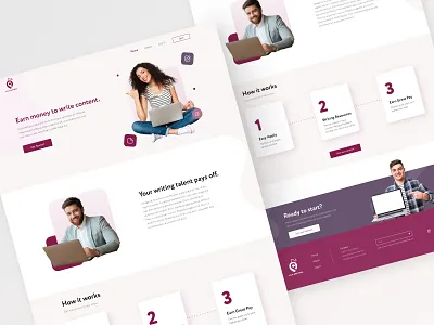 Freelancing Website design ui ux web