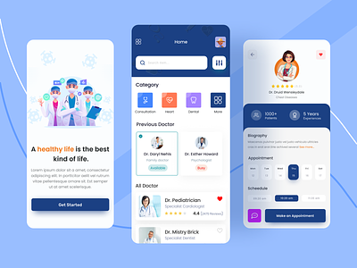Online Doctor's App | Medical Appointments Booking appointment booking book appointment booking doctor doctor doctor app doctor app case study doctor app design doctor app ux doctor appointment doctor appointment app find doctor health app healthcare healthcare app medical app medical app design medical appointments online doctor online doctors app online healthcare