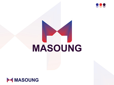 Modern Letter M Logo Design 3d branding design flat graphic design illustration logo ui ux vector
