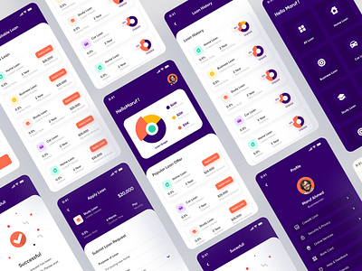 Loan App UI app design businessloans car loan finance app fintech fintech app fintech industry home laon interaction design invest investment investment app loan loan app loan app case study maruf study loan wallet