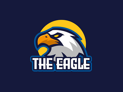 The Eagle bird cartoon character design eagle esport logo illustration logo logo gaming mascot vector