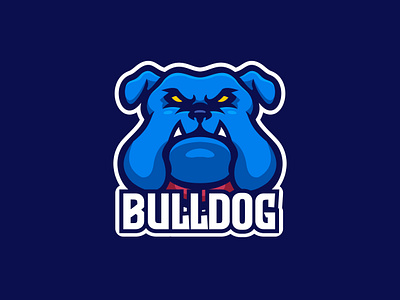 Bulldog animal bulldog cartoon character design dog esport logo illustration logo logo gaming mascot pet vector wild