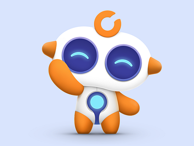 Afu - Hi~ illustration robot ui