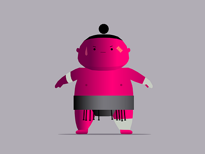 meanwhile at the dojo asian basho branding cartoon character design determination dojo dribbble illustration japanese man martial arts mascot person sport sumo wrestling