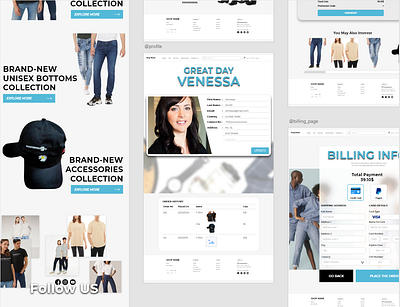 Online Fashion Store adobexd design fashion store graphic design online store ui ux