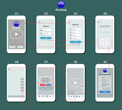 Instant video sharing app admin adobexd android binary design graphic design ios mobile application tiktok ui ux