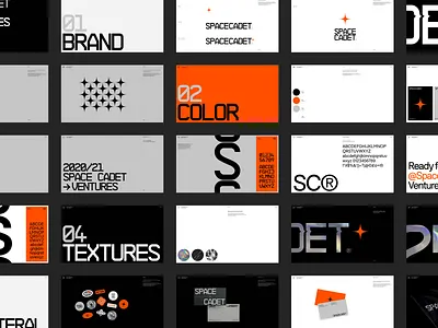 Space Cadet Ventures brand guidelines branding design layout typography