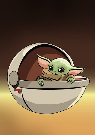 Grogu / Baby Yoda / Illustration / AI