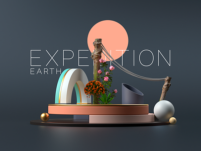 Expedition Earth p.e/2020 3d adobe cinema design emiliance maxon minimal redshift render