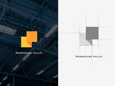 Logo-Warehouse Valley branding identity illustration logo modernist vector warehouse
