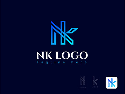 Letter N+K Logo Concept animation branding design graphic design illustration letter yp concept logo logodesign modern modern logo design motion graphics simple ui vector