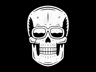 Cool skull. black branding design dirty emblem engraved illustration logo poster print skeleton skull textured vector vintage